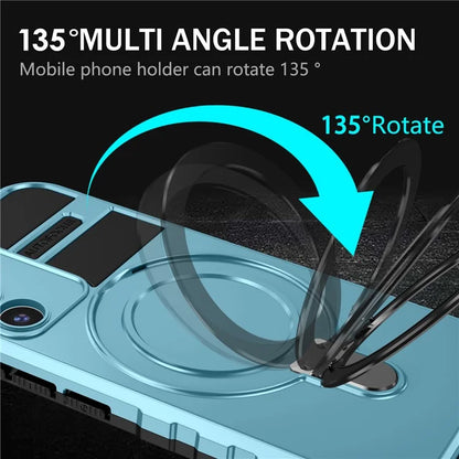 For Samsung Galaxy S22+ 5G Kickstand Cover PC+TPU Phone Case Compatible with MagSafe
