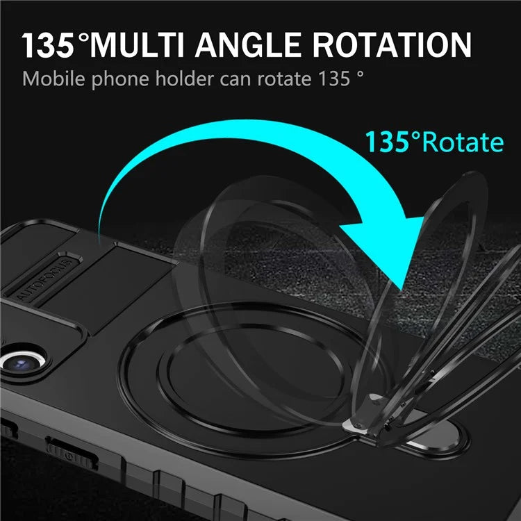 For Samsung Galaxy S21 4G / 5G Case PC+TPU Kickstand Magnetic Phone Protection Cover