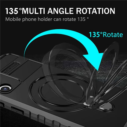 For Samsung Galaxy S21+ 5G Shockproof Case Kickstand PC+TPU Phone Cover Compatible with MagSafe