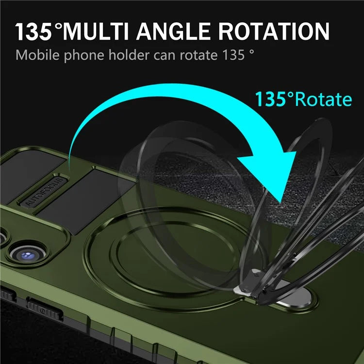 For Samsung Galaxy S23 Case Compatible with MagSafe Kickstand PC+TPU Phone Cover