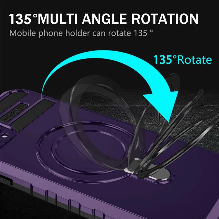 For iPhone 11 Pro Max Case Kickstand PC+TPU Phone Cover Compatible with MagSafe