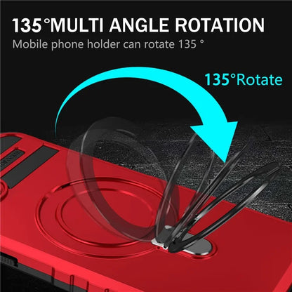 For iPhone 15 Case Compatible with MagSafe PC+TPU Phone Cover Build-in Kickstand