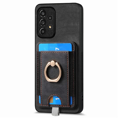 D7 For Samsung Galaxy A53 5G Kickstand Case Detachable Magnetic Card Slot Phone Cover