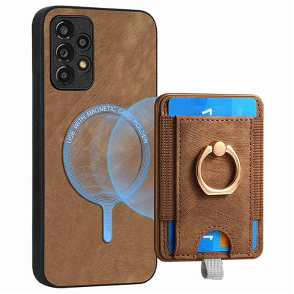 D7 For Samsung Galaxy A53 5G Kickstand Case Detachable Magnetic Card Slot Phone Cover
