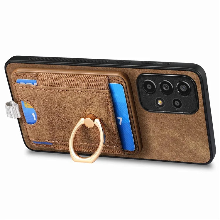 D7 For Samsung Galaxy A53 5G Kickstand Case Detachable Magnetic Card Slot Phone Cover