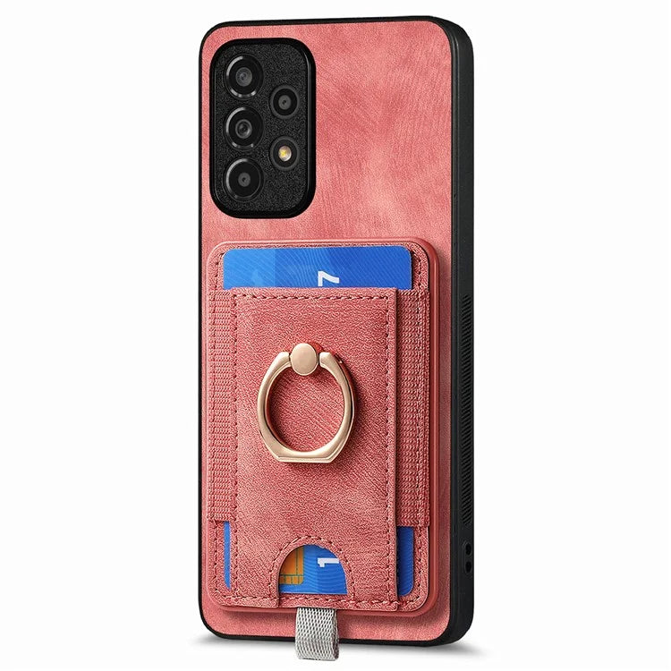D7 For Samsung Galaxy A53 5G Kickstand Case Detachable Magnetic Card Slot Phone Cover