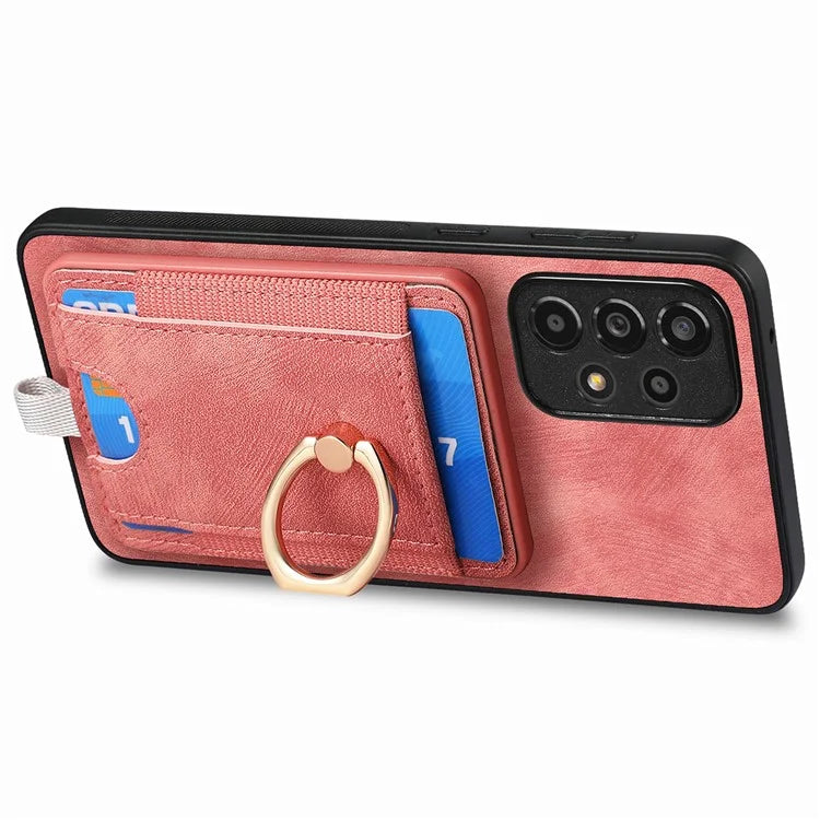 D7 For Samsung Galaxy A53 5G Kickstand Case Detachable Magnetic Card Slot Phone Cover