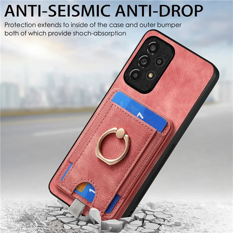 D7 For Samsung Galaxy A53 5G Kickstand Case Detachable Magnetic Card Slot Phone Cover