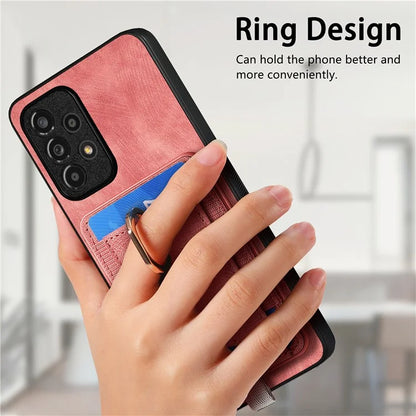 D7 For Samsung Galaxy A53 5G Kickstand Case Detachable Magnetic Card Slot Phone Cover
