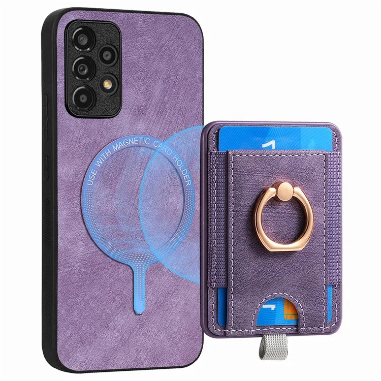 D7 For Samsung Galaxy A53 5G Kickstand Case Detachable Magnetic Card Slot Phone Cover