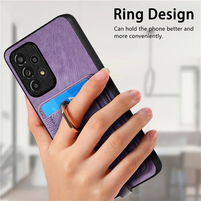 D7 For Samsung Galaxy A53 5G Kickstand Case Detachable Magnetic Card Slot Phone Cover