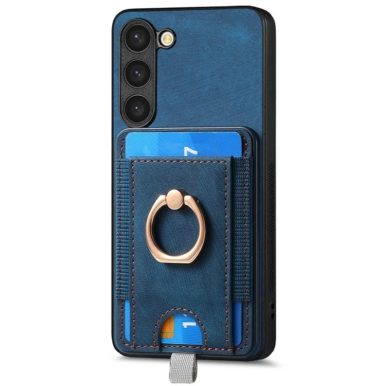 D7 For Samsung Galaxy S23 Case Detachable 2-in-1 Card Holder Leather Back Cover