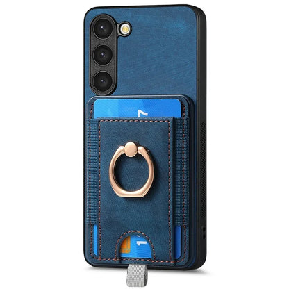 D7 For Samsung Galaxy S23 Case Detachable 2-in-1 Card Holder Leather Back Cover