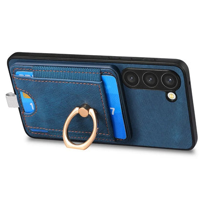 D7 For Samsung Galaxy S23 Case Detachable 2-in-1 Card Holder Leather Back Cover