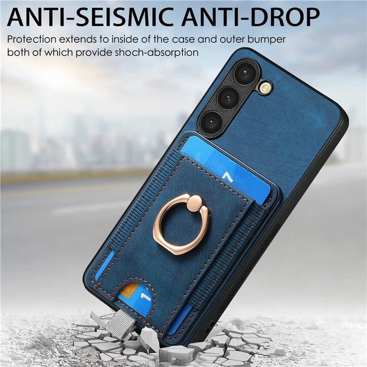 D7 For Samsung Galaxy S23 Case Detachable 2-in-1 Card Holder Leather Back Cover