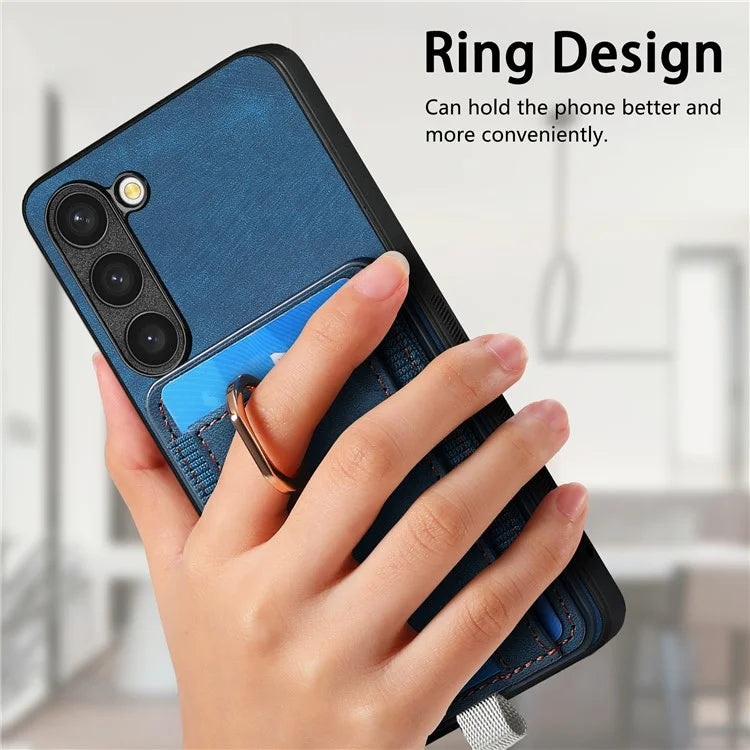 D7 For Samsung Galaxy S23 Case Detachable 2-in-1 Card Holder Leather Back Cover