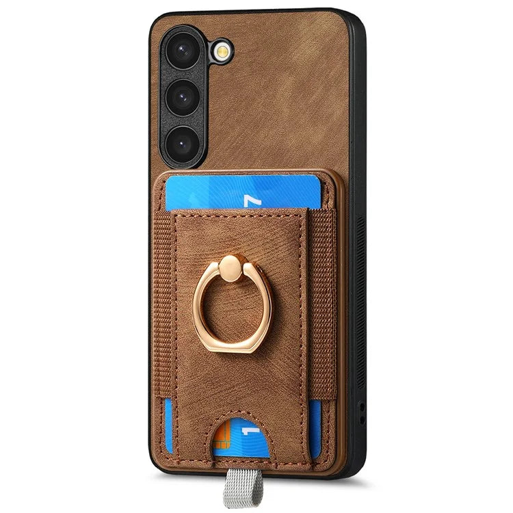 D7 For Samsung Galaxy S23 Case Detachable 2-in-1 Card Holder Leather Back Cover