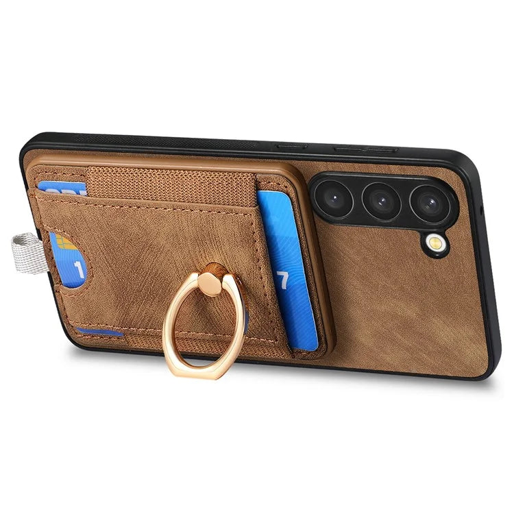 D7 For Samsung Galaxy S23 Case Detachable 2-in-1 Card Holder Leather Back Cover