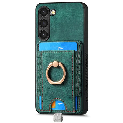 D7 For Samsung Galaxy S23 Case Detachable 2-in-1 Card Holder Leather Back Cover