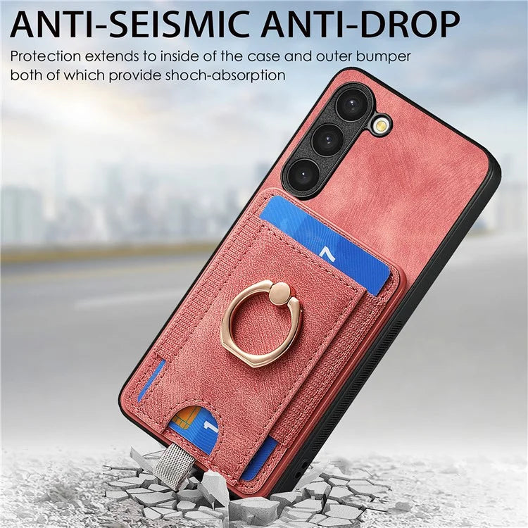 D7 For Samsung Galaxy S23 Case Detachable 2-in-1 Card Holder Leather Back Cover