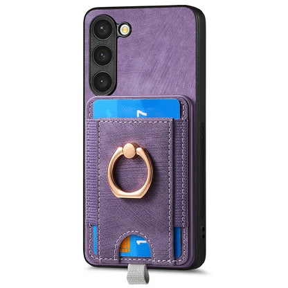 D7 For Samsung Galaxy S23 Case Detachable 2-in-1 Card Holder Leather Back Cover