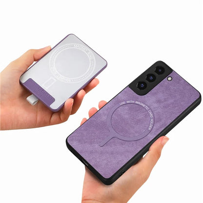 D7 For Samsung Galaxy S22+ 5G Case Detachable 2-in-1 Card Holder Kickstand Phone Cover
