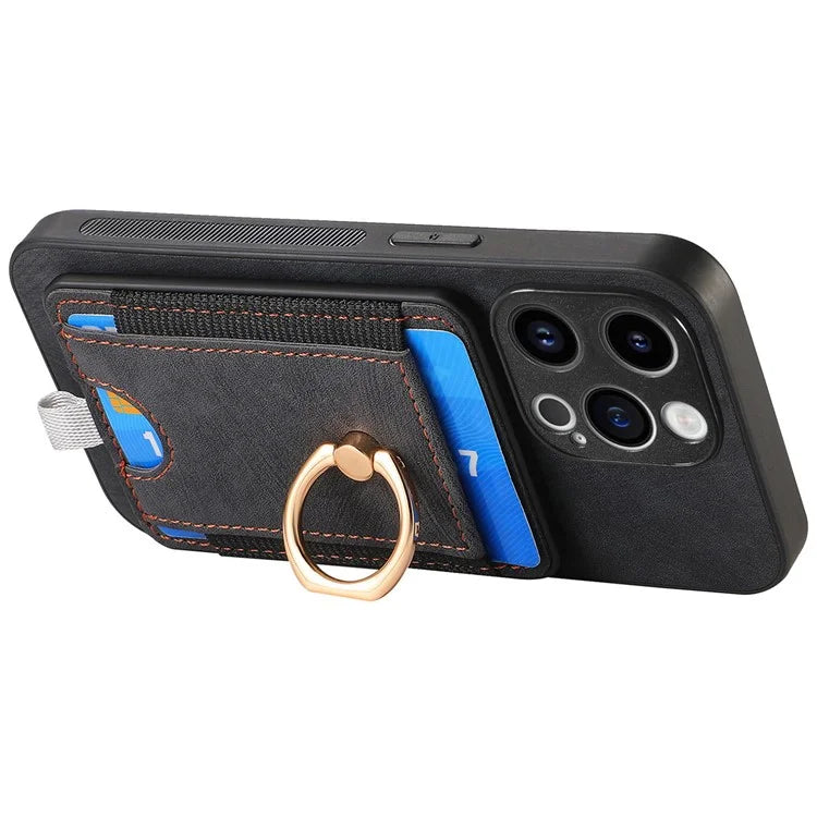 D7 For iPhone 13 Pro Case Detachable Magnetic Card Slot Kickstand Phone Case
