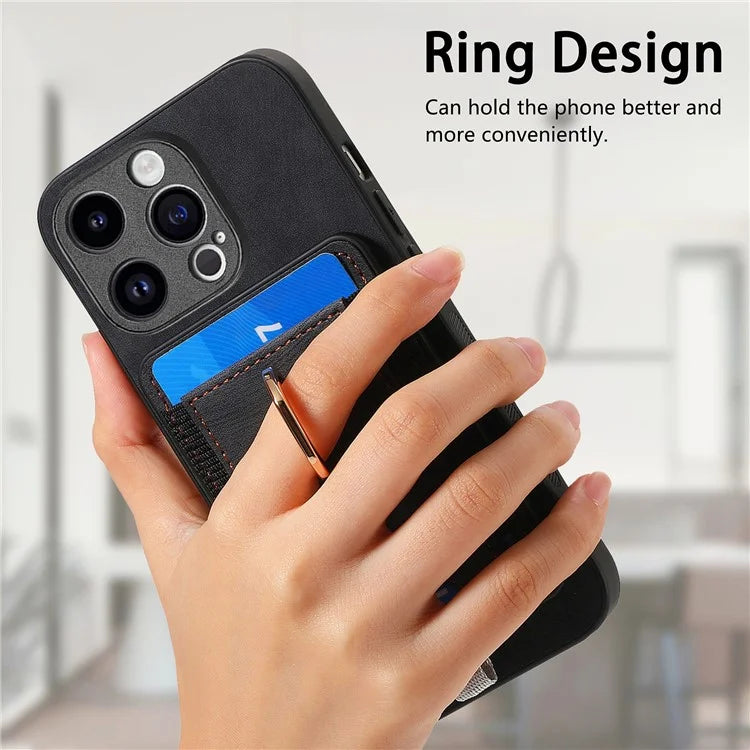 D7 For iPhone 13 Pro Case Detachable Magnetic Card Slot Kickstand Phone Case