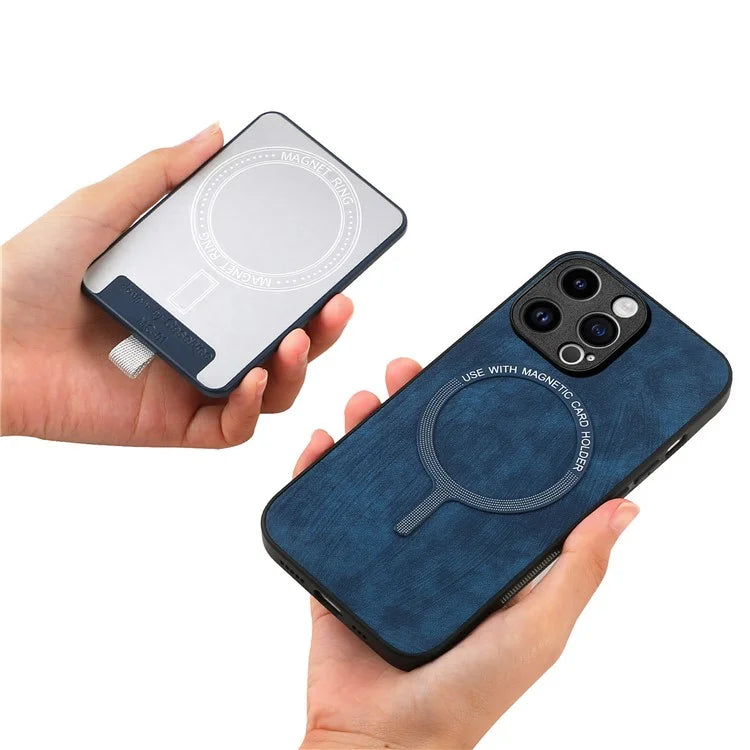 D7 For iPhone 13 Pro Case Detachable Magnetic Card Slot Kickstand Phone Case