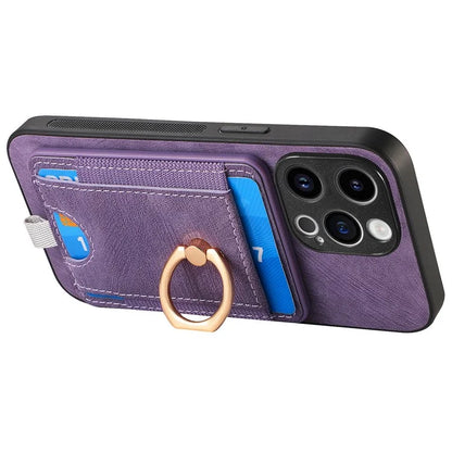 D7 For iPhone 13 Pro Max Kickstand Case Detachable Magnetic Card Slot Phone Cover