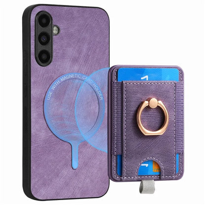 D7 For Samsung Galaxy A13 5G / A04s 4G (164.7 x 76.7 x 9.1 mm) Case Magnetic Detachable Leather+TPU Phone Cover