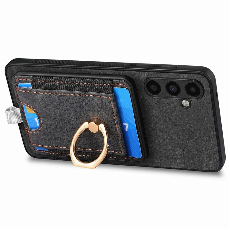 D7 For Samsung Galaxy A13 5G / A04s 4G (164.7 x 76.7 x 9.1 mm) Case Magnetic Detachable Leather+TPU Phone Cover