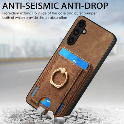 D7 For Samsung Galaxy A13 5G / A04s 4G (164.7 x 76.7 x 9.1 mm) Case Magnetic Detachable Leather+TPU Phone Cover