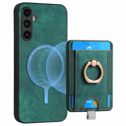 D7 For Samsung Galaxy A13 5G / A04s 4G (164.7 x 76.7 x 9.1 mm) Case Magnetic Detachable Leather+TPU Phone Cover