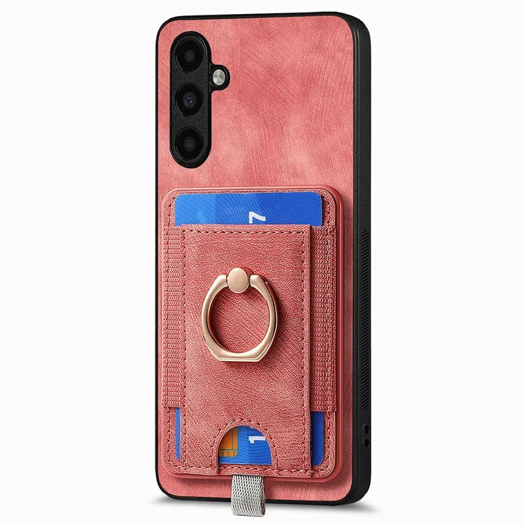 D7 For Samsung Galaxy A55 5G Case Detachable Card Slot Magnetic Phone Case with Kickstand