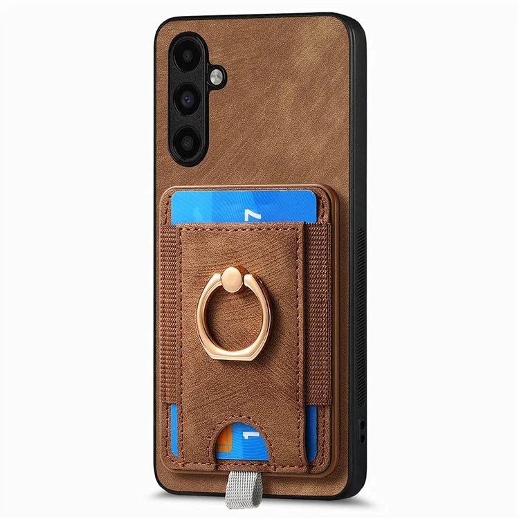 D7 For Samsung Galaxy A54 5G Case Kickstand Leather+TPU Phone Cover 2-in-1 Detachable