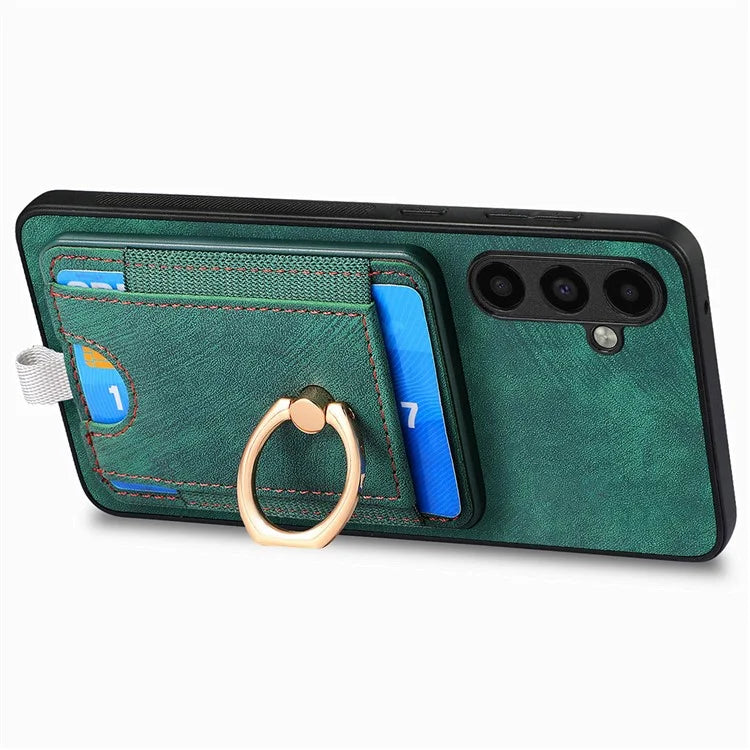 D7 For Samsung Galaxy A54 5G Case Kickstand Leather+TPU Phone Cover 2-in-1 Detachable