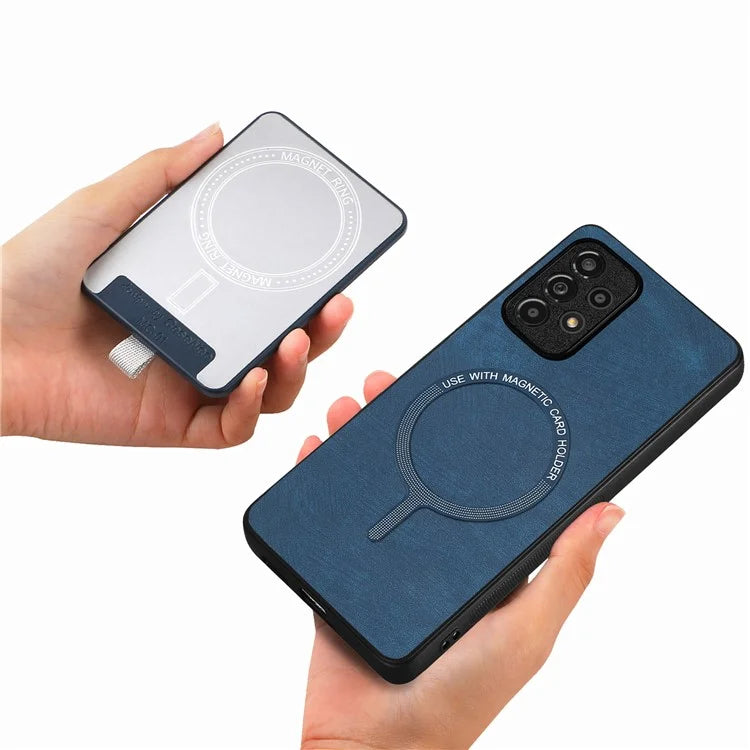 D7 For Samsung Galaxy A13 4G Case with Kickstand Detachable Card Slot Magnetic Phone Shell