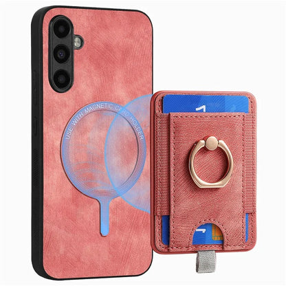 D7 For Samsung Galaxy A14 5G / A14 4G Phone Cover Detachable Card Slot Magnetic Case