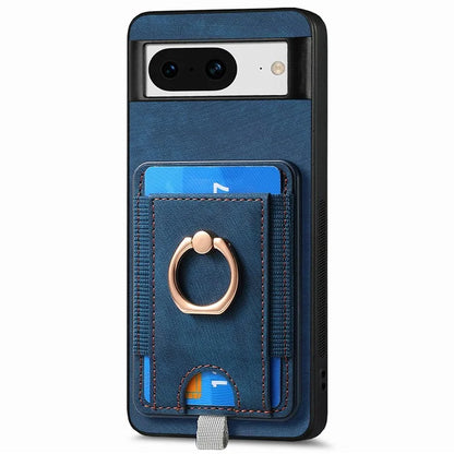 D7 For Google Pixel 8 Kickstand Case Magnetic Card Slot Phone Protector