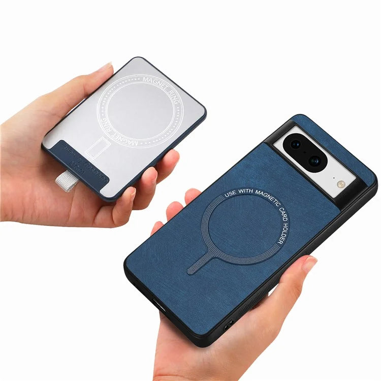 D7 For Google Pixel 8 Kickstand Case Magnetic Card Slot Phone Protector