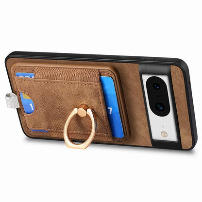 D7 For Google Pixel 8 Kickstand Case Magnetic Card Slot Phone Protector