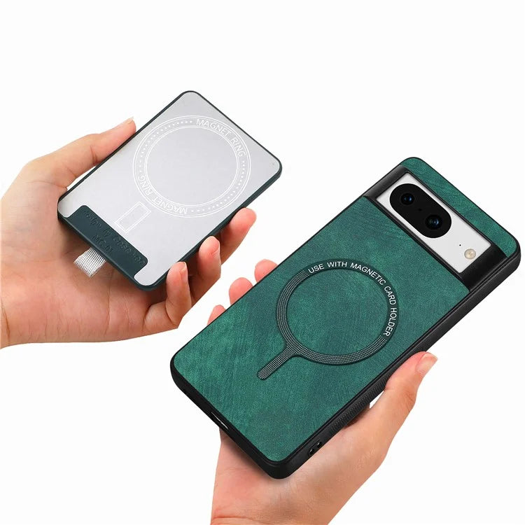 D7 For Google Pixel 8 Kickstand Case Magnetic Card Slot Phone Protector