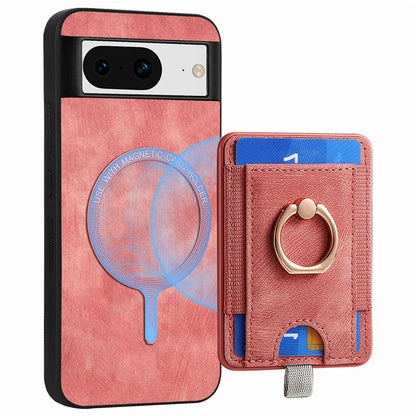 D7 For Google Pixel 8 Kickstand Case Magnetic Card Slot Phone Protector