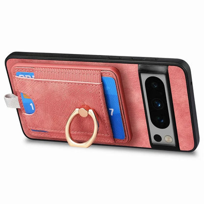 D7 For Google Pixel 8 Pro Cell Phone Case Detachable Magnetic Card Slot Kickstand Shell