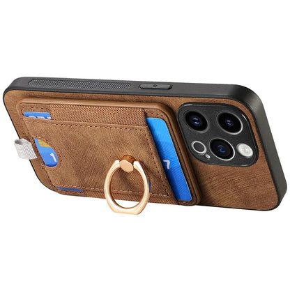 D7 For iPhone 15 Pro Max Case Drop-proof Detachable Magnetic Card Slot Phone Protector
