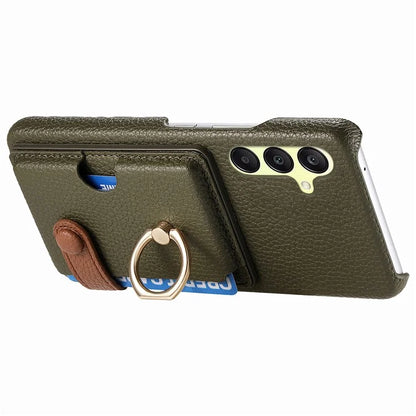 Y2 For Samsung Galaxy A25 5G (Global) (161.0 x 76.5 x 8.3mm) Case Card Slot Kickstand Phone Cover