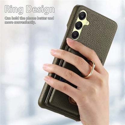 Y2 For Samsung Galaxy A25 5G (Global) (161.0 x 76.5 x 8.3mm) Case Card Slot Kickstand Phone Cover