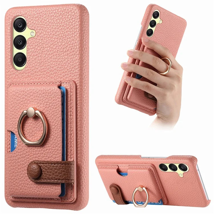Y2 For Samsung Galaxy A25 5G (Global) (161.0 x 76.5 x 8.3mm) Case Card Slot Kickstand Phone Cover