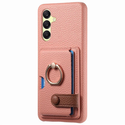 Y2 For Samsung Galaxy A25 5G (Global) (161.0 x 76.5 x 8.3mm) Case Card Slot Kickstand Phone Cover